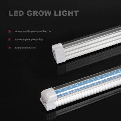 SANYIBA Commercial Hydroponic Full Spectrum Aluminum LED Grow Lights with Bloom Support for Indoor Plant Growth