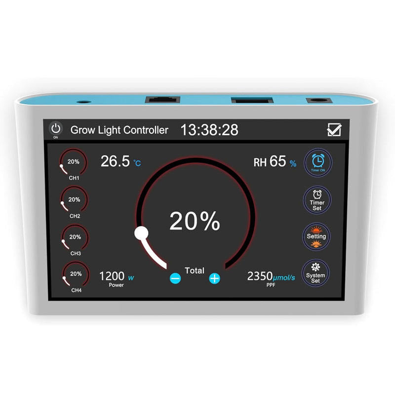 Sanyiba Most Popular Planting Intelligent Controller RJ14 RJ45 Smart Master Controller Touch Screen Grow Light Controller