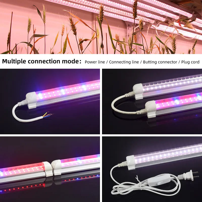 SANYIBA Commercial Hydroponic Full Spectrum Aluminum LED Grow Lights with Bloom Support for Indoor Plant Growth